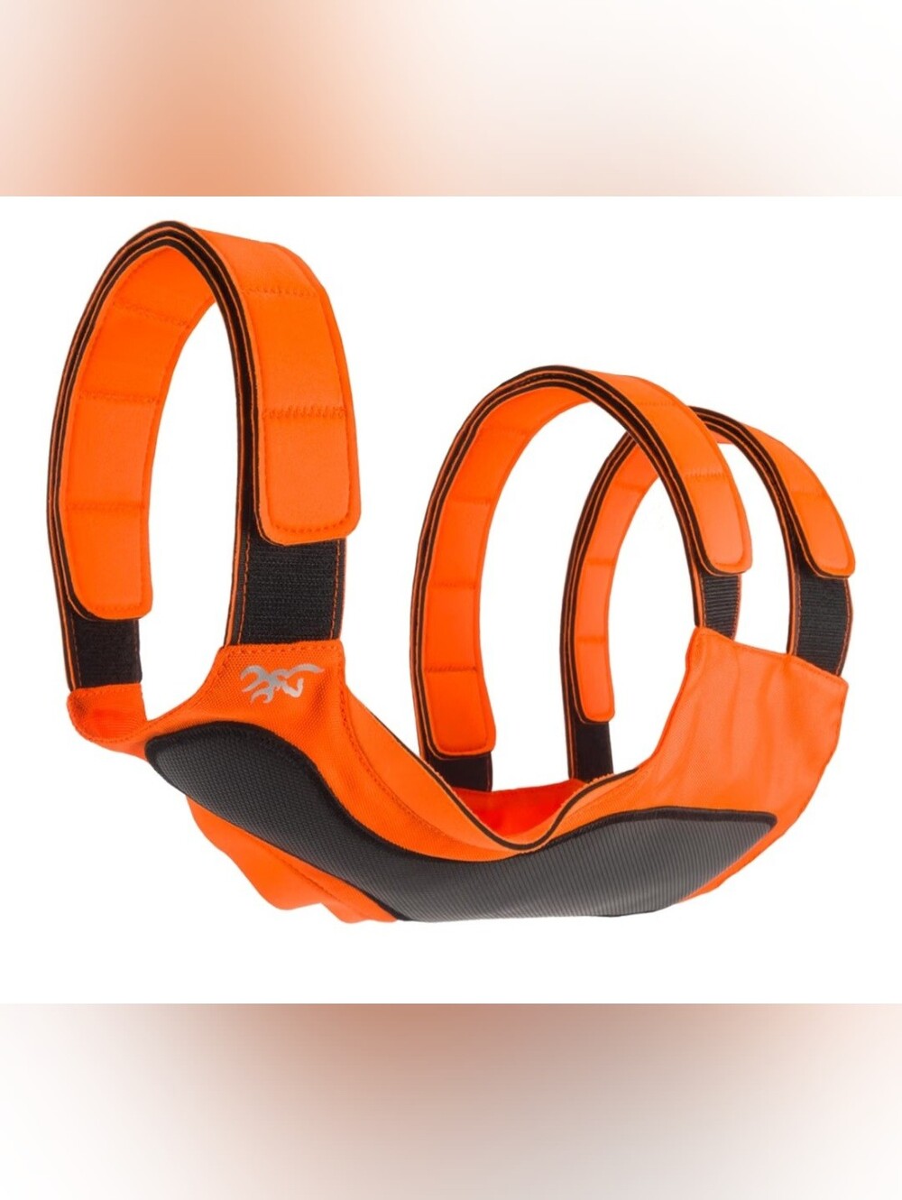 Browning Pet Products Chest Protection Vest Neoprene Reflective Orange/Black L